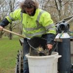 la première bassine.